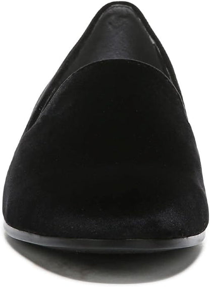 Vionic Women’s Willa Black Velvet Slip-On Flats – Orthotic Support, Casual Comfort Shoes for Work or Weekend