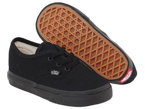 Vans Authentic Toddler Black / Black VN000EDBKA Classic Canvas Shoes