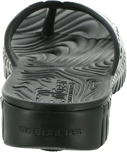 Skechers GOwalk Smart Mahalo Women’s Sandal – 111115 Black | Slip-On Comfort Sandals with Stretch Fit Upper, Ultra Go Cushioning, Arch Support, Lightweight, Machine Washable Walking Shoe