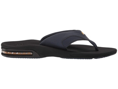 Reef Men's Fanning Bottle Opener Black, Brown, Gray Olive Navy Sandal - Comfy Shoes