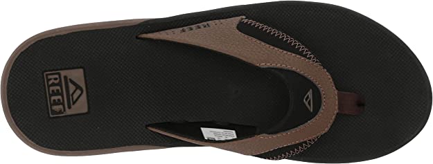 Reef Men's Leather Fanning  Bottle Opener Sandal - RF002026