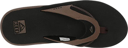 Reef Men's Leather Fanning  Bottle Opener Sandal - RF002026