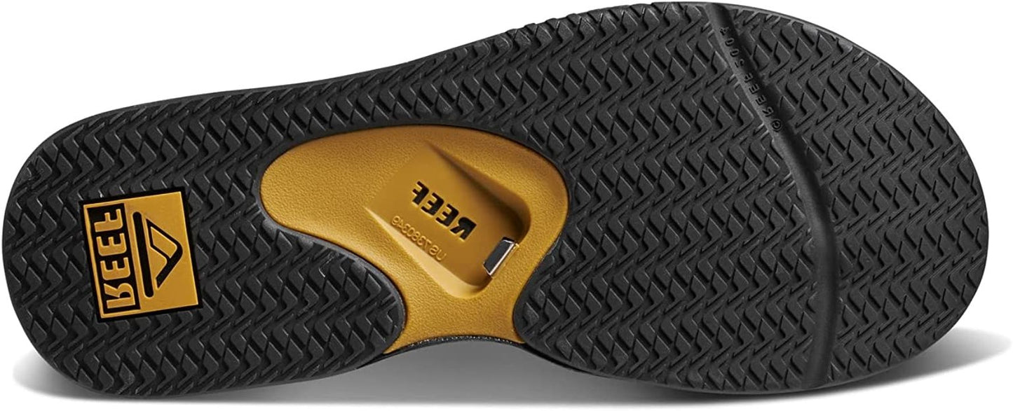 Reef Men's Leather Fanning  Bottle Opener Sandal - RF002026