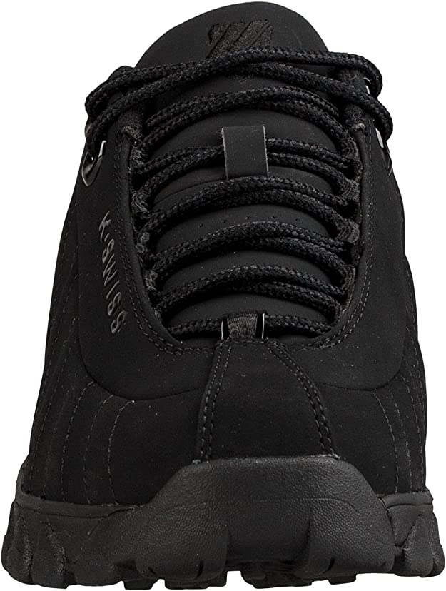 K-Swiss ST329 Men's Suede Tennis Sneakers - Black/Black 03426098