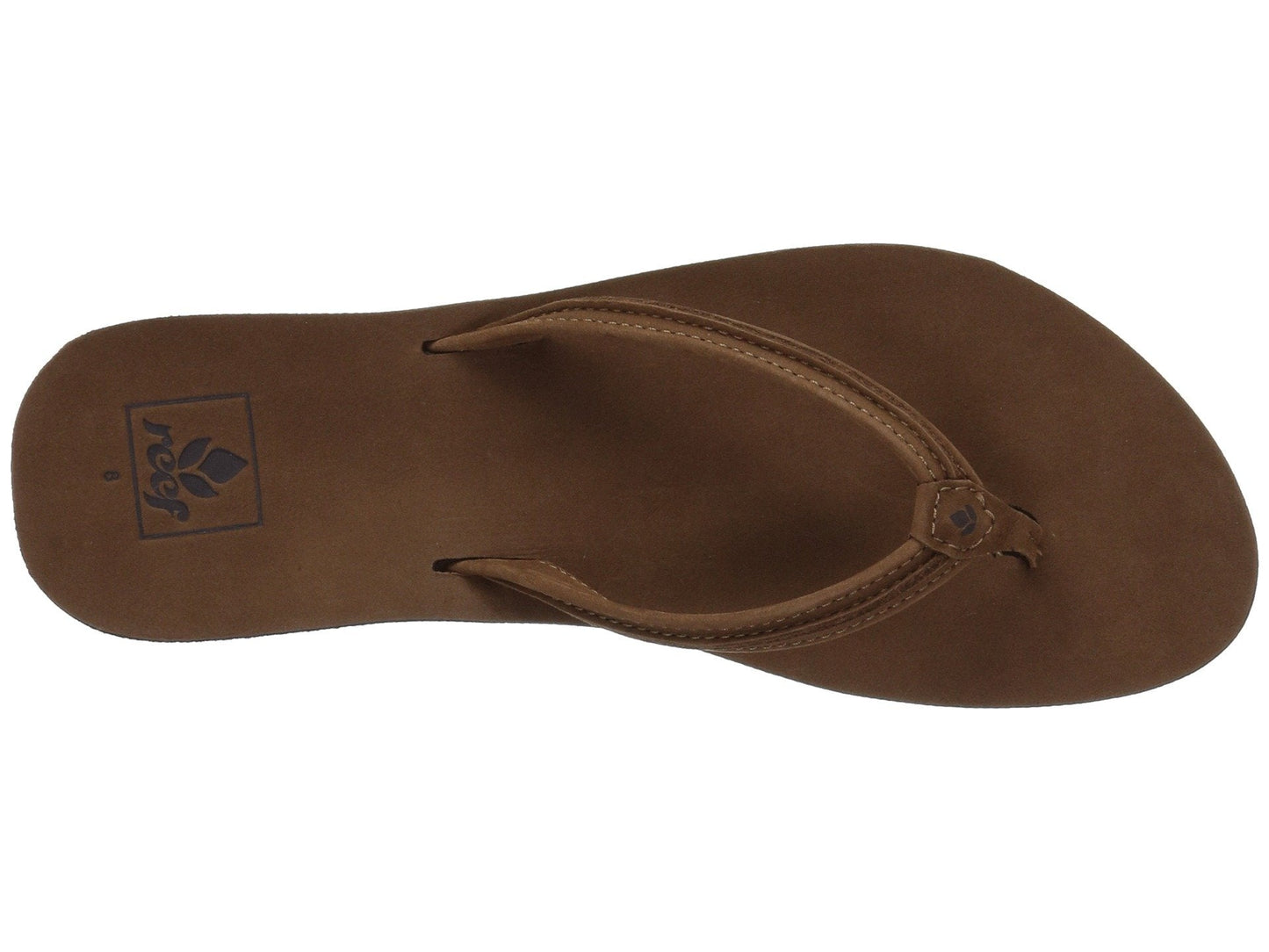 Reef Women's Cushion Bounce Swing Tobacco Leather Flipflop Sandal