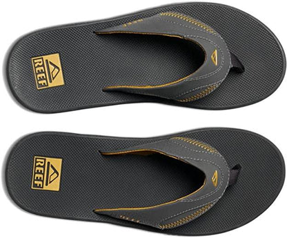 Reef Men's Leather Fanning  Bottle Opener Sandal - RF002026