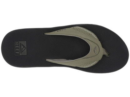 Reef Men's Fanning Bottle Opener Black, Brown, Gray Olive Navy Sandal