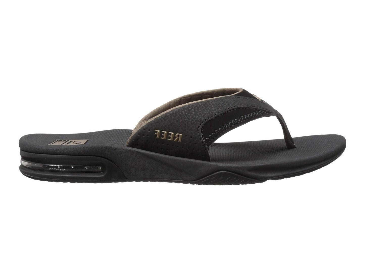 Reef Men's Leather Fanning  Bottle Opener Sandal - RF002026
