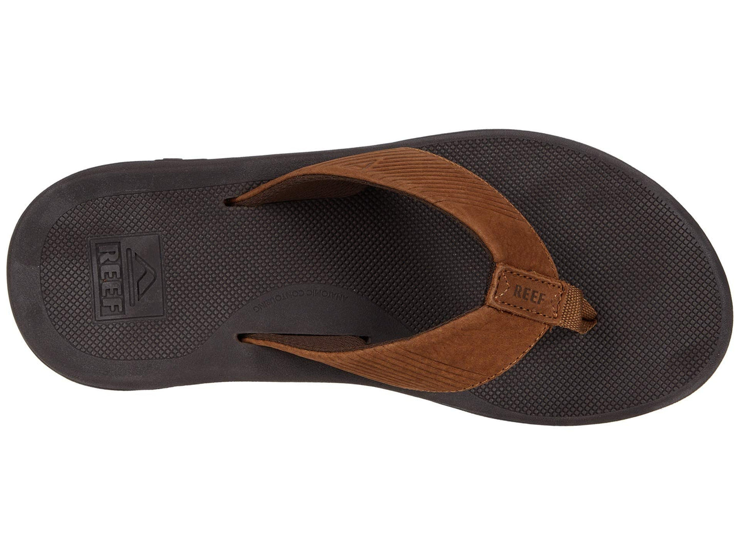 Reef Leather Phantom Bronze Brown Men's RFO3YOOBRZ flipflop Sandals