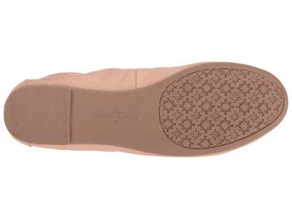 Minnetonka Anna Ballerina Blush (Nude) 256 Women's Flats Shoes - Comfy Shoes