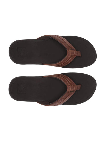 Reef Leather Ortho-Bounce Coast Brown RF0A3YKRBRO Men's Flip Flop