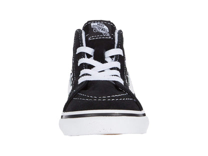 Vans Sk8 HI Zip Logo Repeat Black /True White Toddler Shoes