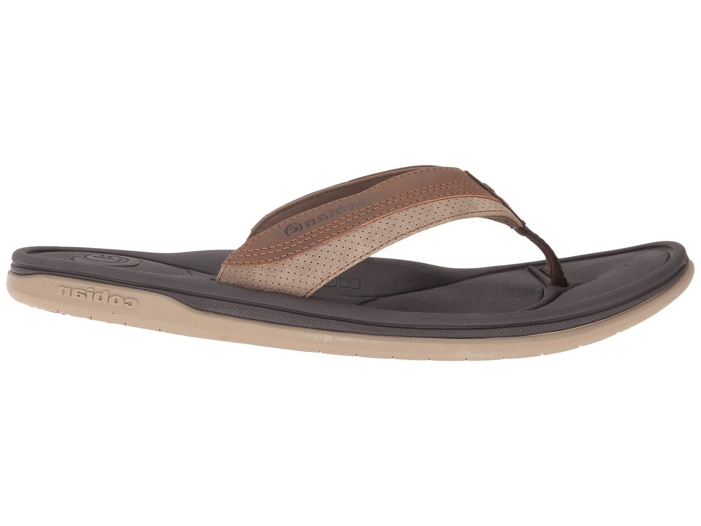 Cobian Bolster Archy Brown Flip Flop Thong Men's Sandal