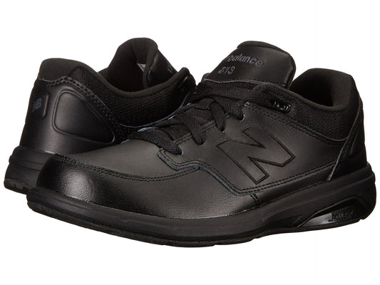 New Balance MW813BK Black Men's Leather WIDE Walking Shoes