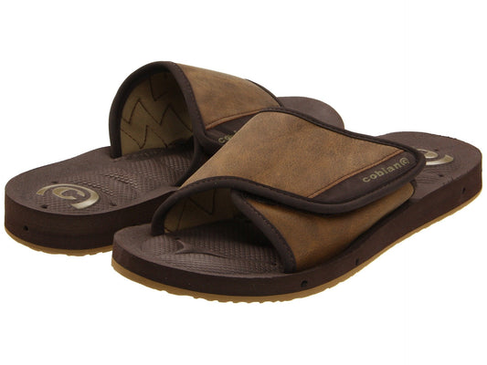 Cobian GTS Draino Chocolate Brown Slide Adjustable Men's Sandal