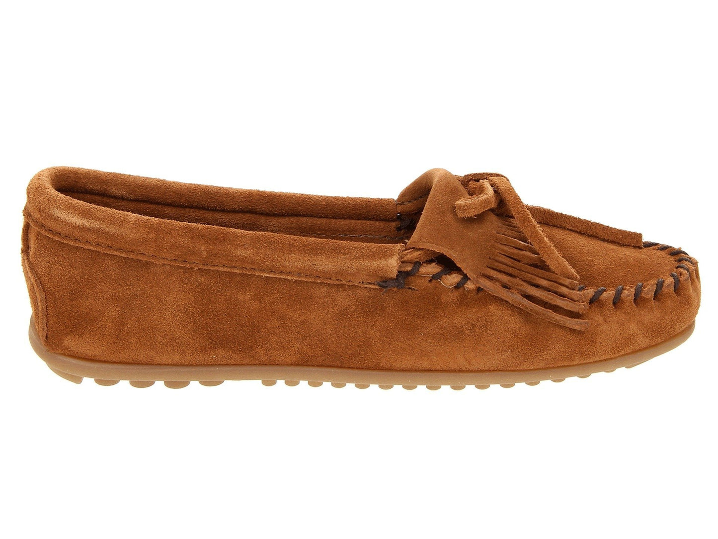 Minnetonka Kilty Brown Leather 402 Women's Shoes