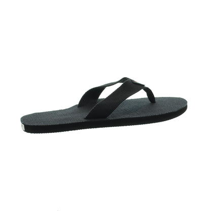 Rainbow Sandals Men's Hemp Single Layer Black Flipflop