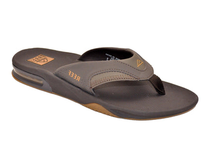 Reef Men's Fanning Bottle Opener Black, Brown, Gray Olive Navy Sandal - Comfy Shoes