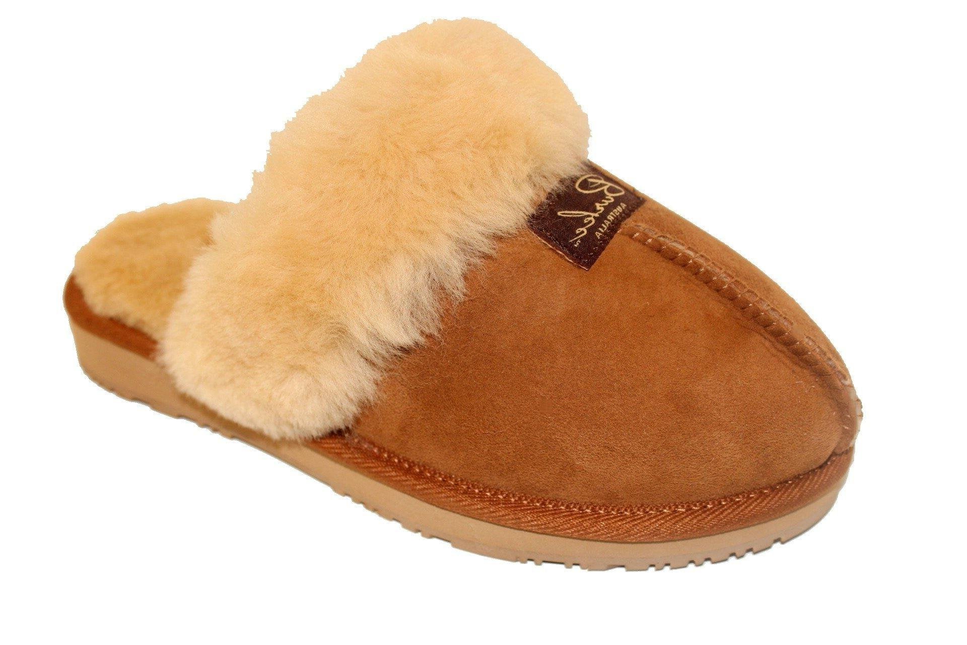 Burlee Luxury Genuine Sheepskin Unisex Warm Slipper MADE IN AUSTRALIA - Comfy Shoes