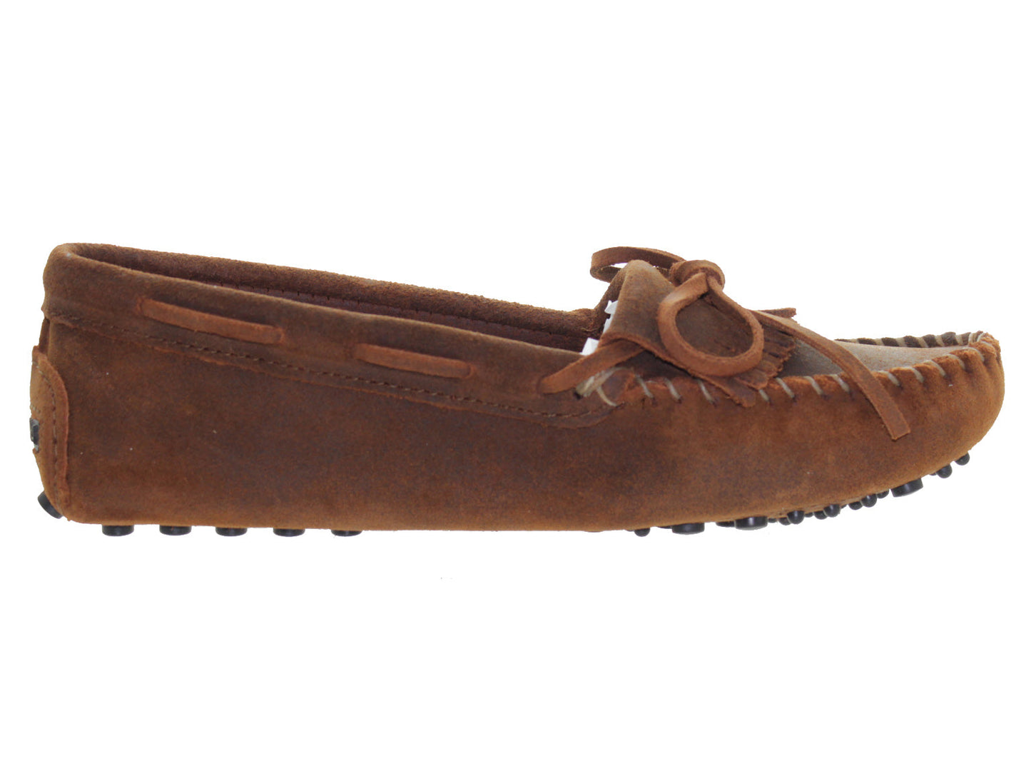 Minnetonka Kilty Driver Brown Ruff 593 Women's Shoes