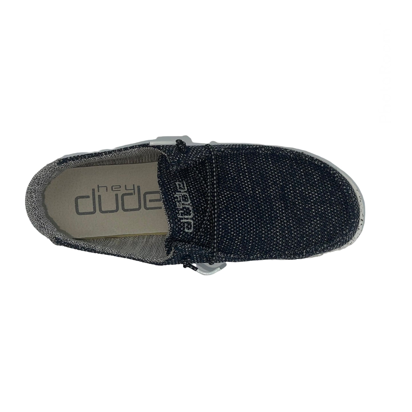 Hey Dude Women's Wendy Sox, Boho, Chambray Grey / Black / Blue Slip-on Shoes