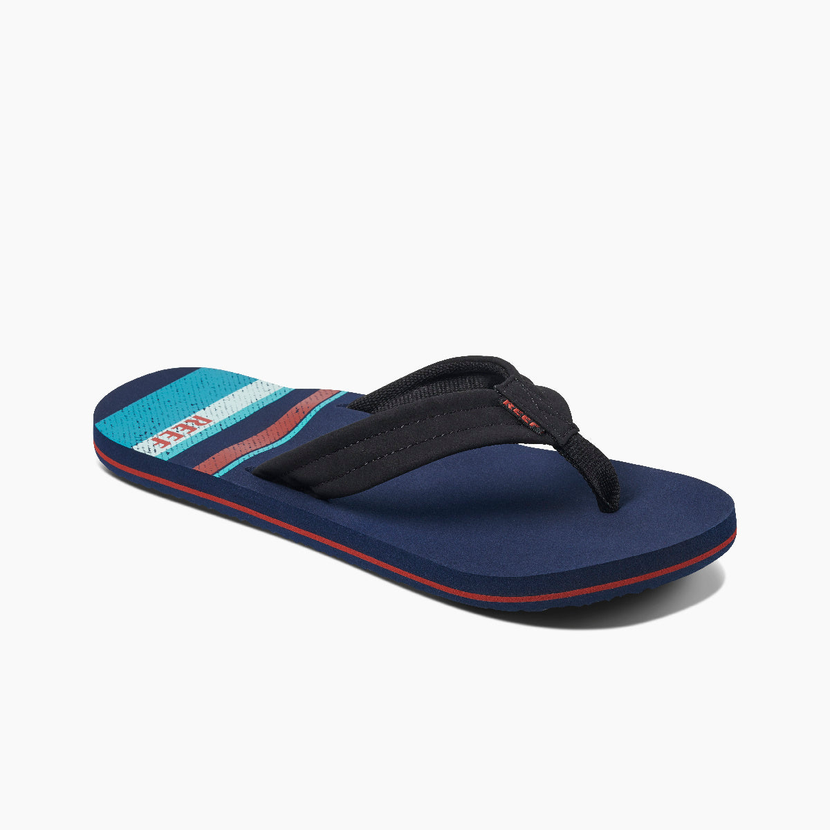 Reef Men's Waters  Navy / Stripe Flip-Flop RF0A3YKUNSR Sandals