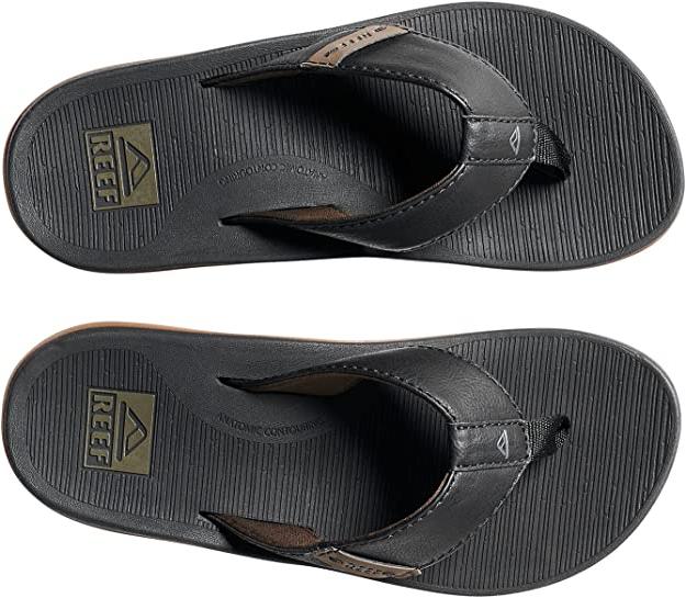 Reef Men's Santa Ana Black Flip Flop CI4650 Sandals