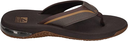 Reef Men Anchor Water friendly Comfortable and Lightweight Flipflop Sandal Gray, Blue, Brown