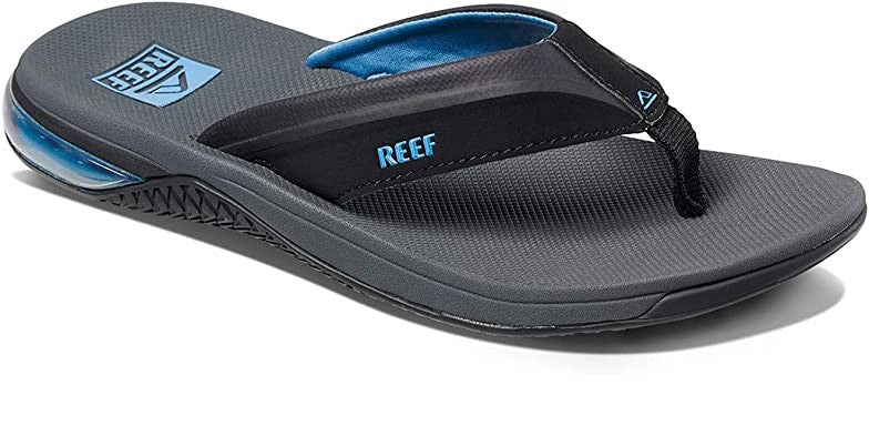 Reef Men Anchor Water friendly Comfortable and Lightweight Flipflop Sandal Gray, Blue, Brown