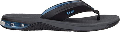 Reef Men Anchor Water friendly Comfortable and Lightweight Flipflop Sandal Gray, Blue, Brown
