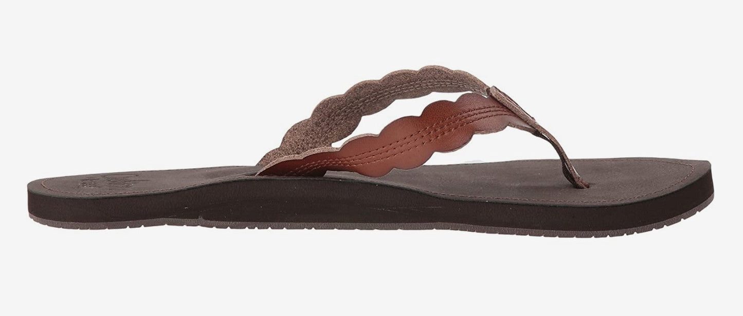 Reef Women's Arch Support Cushion Celine Rust Brown Flipflop
