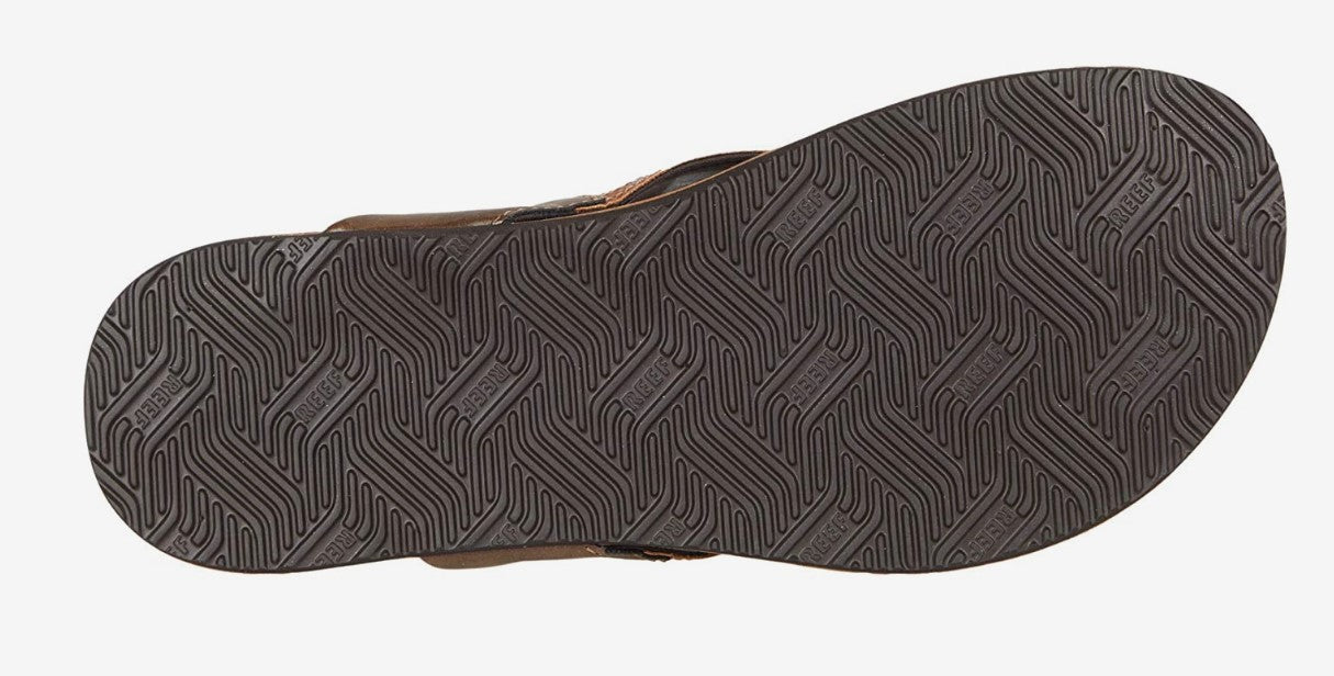 Reef Men's Newport Flip-Flop Sandal – Ocean Black, Tan Brown, Bronze | Comfortable & Durable Beach Sandals