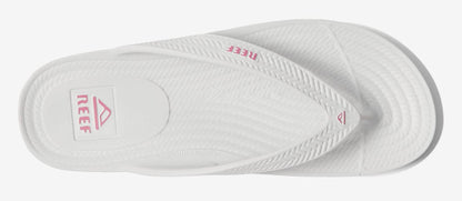 Reef Women's Water Court Black, White , Pink Flipflop Sandal