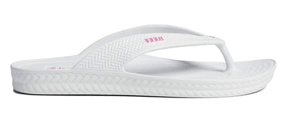 Reef Women's Water Court Black, White , Pink Flipflop Sandal