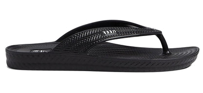 Reef Women's Water Court Black, White , Pink Flipflop Sandal