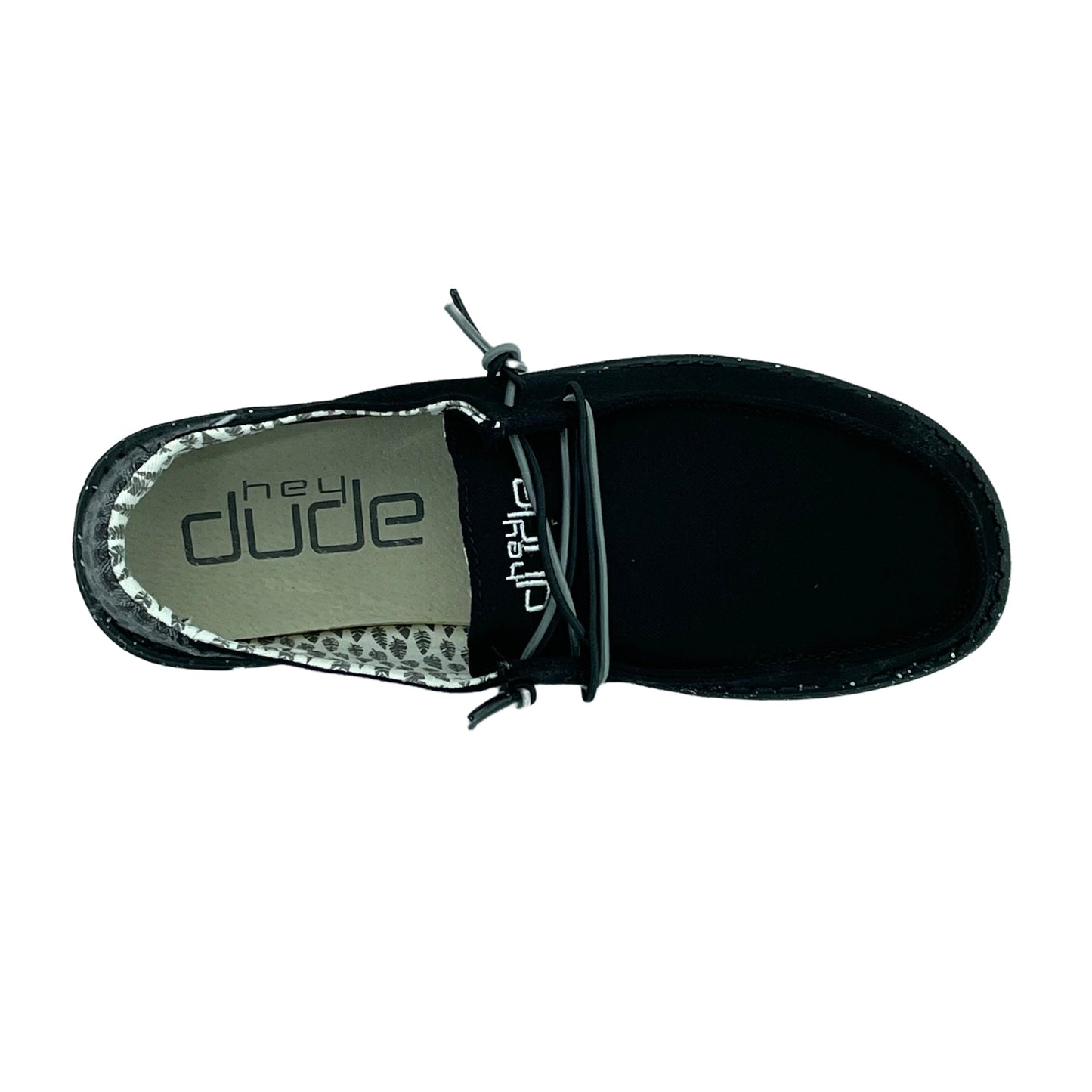 Hey Dude Women's Wendy Sox, Boho, Chambray Grey / Black / Blue Slip-on Shoes