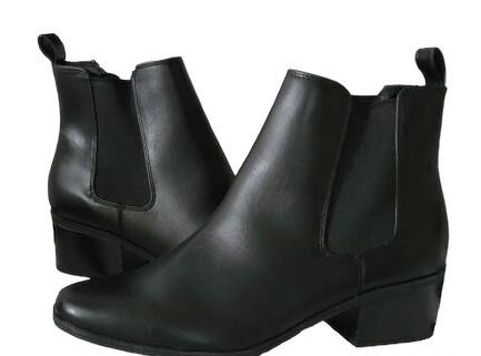 A New Day Women's Chelsea Ankle Boots Ellie Booties Memory Foam Black