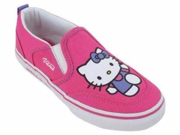 Vans Hello Kitty Asher Magenta / White Girl's Shoes VN-0DFU738