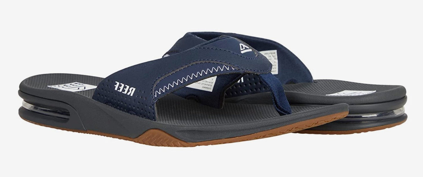 Reef Men's Leather Fanning  Bottle Opener Sandal - RF002026