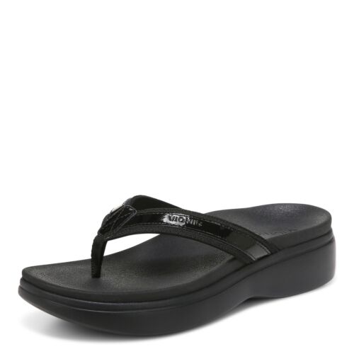 Vionic High Tide Ii Women's Platform Orthotic Sandal 4712l1001 Black