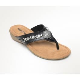 Minnetonka Sybil Black 70034 Women's Sandal