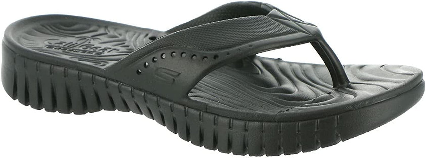 Skechers GOwalk Smart Mahalo Women’s Sandal – 111115 Black | Slip-On Comfort Sandals with Stretch Fit Upper, Ultra Go Cushioning, Arch Support, Lightweight, Machine Washable Walking Shoe