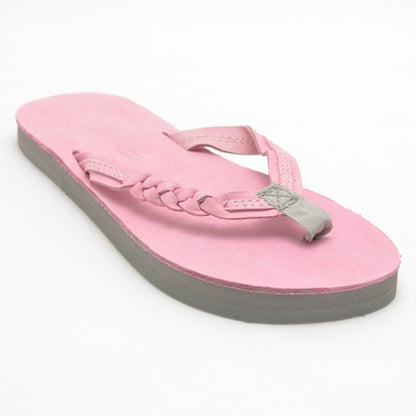 Rainbow Flirty Braidy Toddler & Kids Size Pink/Grey Sandals 101LTSFB